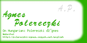 agnes polereczki business card